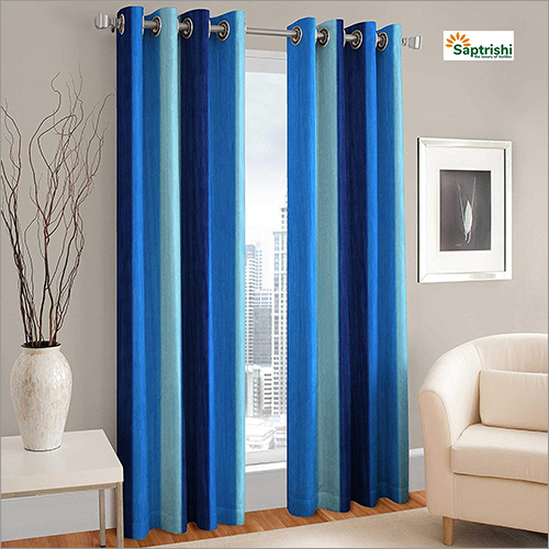 Blue Long Crush Designer Curtains