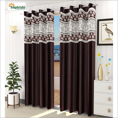 Brown Patchwork Curtains