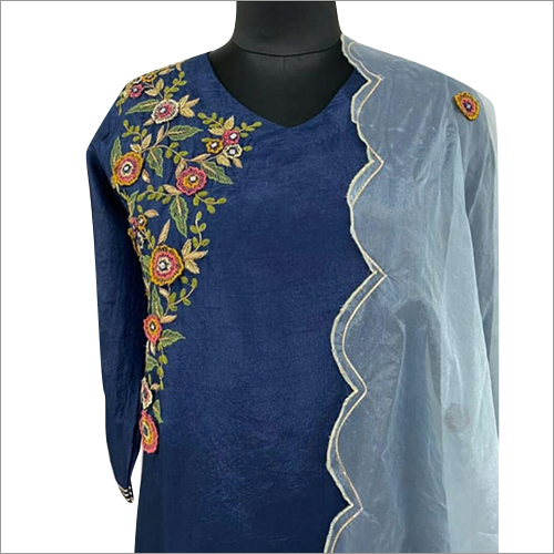 Indian Fabric Handwork Kurti Dupatta