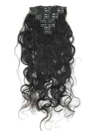 Unprocessed Raw Wavy Clip In Hair Extensions
