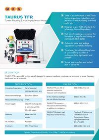 Taurus Tower Footing Earth Impedance Measurement Instrument