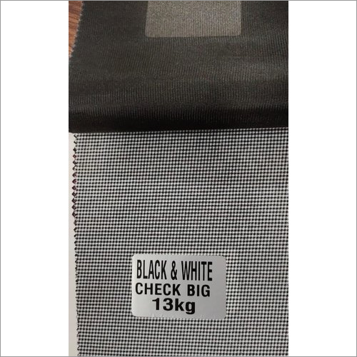 Black and White Check Bag Fabric