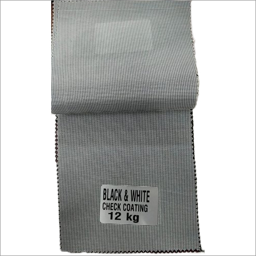 Black and White Checks Bag Lining Fabric
