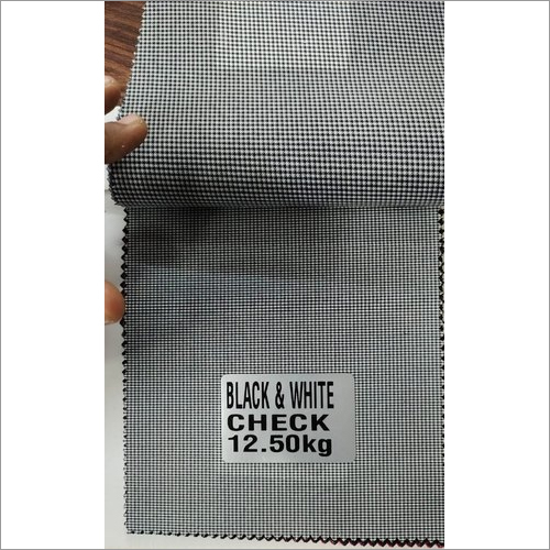 12.50Kg Black and White Check Bag Fabric