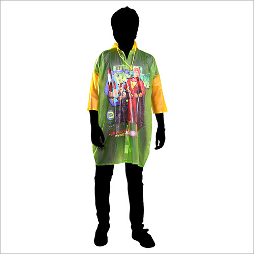 Boys PVC Cartoon Printed Raincoat