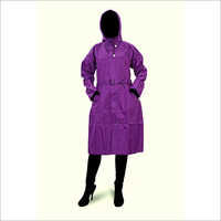 Ladies Nylon Long Raincoat