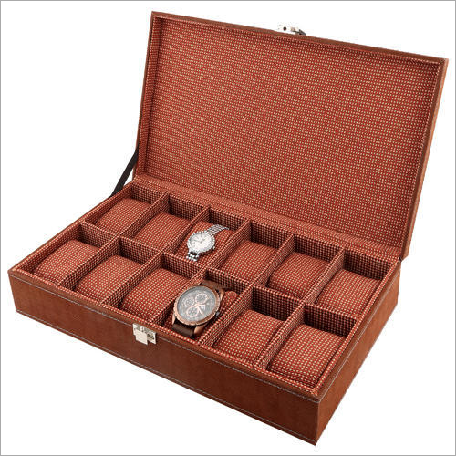 Brown Watch Box By ANYTHING N EVERYTHING RETAIL