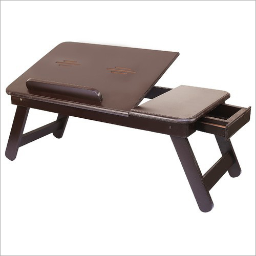 Dark Brown Wooden Laptop Table