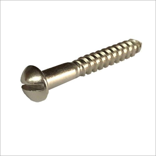 Stainless Steel Slotted Round Head Wood Screw