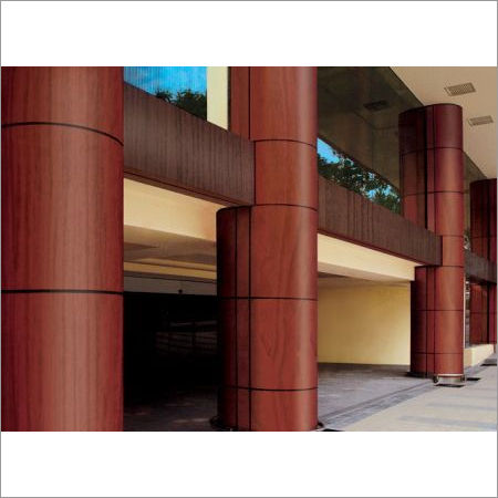 Wooden Finish Aluminum Composite Panel Application: Exterior