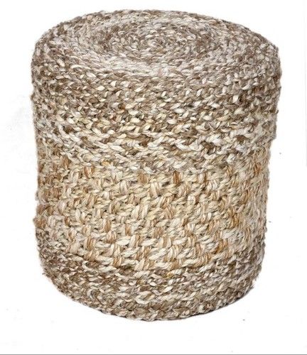 Braided Jute Ottoman