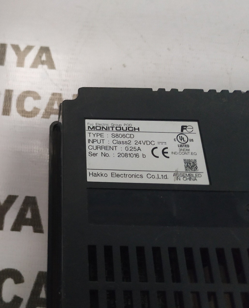 FUJI  S806CD LCD MONITOUCH HMI