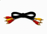 3 Pin Rca Wire Lead - Copper & Pvc , Length As Per Customer Requirement, Black Color, Rated Current 1 To 5 Amp, Voltage Surge 150v To 250v, Ideal For Audio & Video
