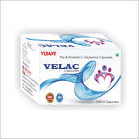 Velac Pre And Probiotic L-glutamine Capsules General Medicines
