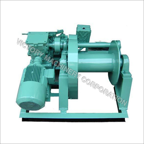 SS Electric Winch - Stainless Steel, All Sizes, Blue Color | Electric Power Source, Industrial Usage