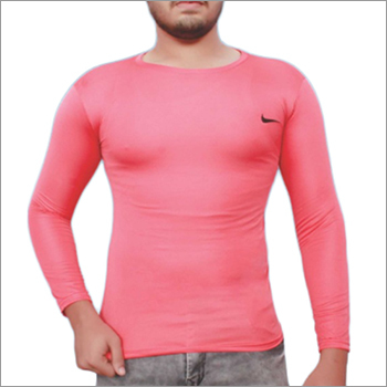 Mens Pink Color Full Sleeves T-Shirts