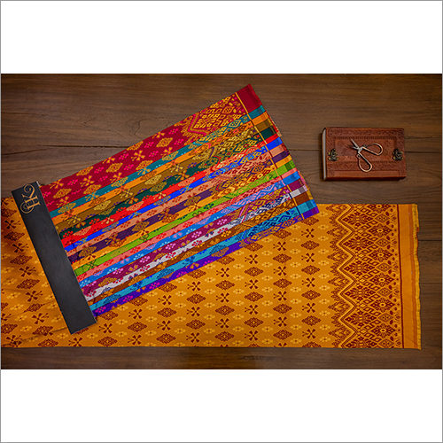 Multicolor Jacquard Khmer Fabric