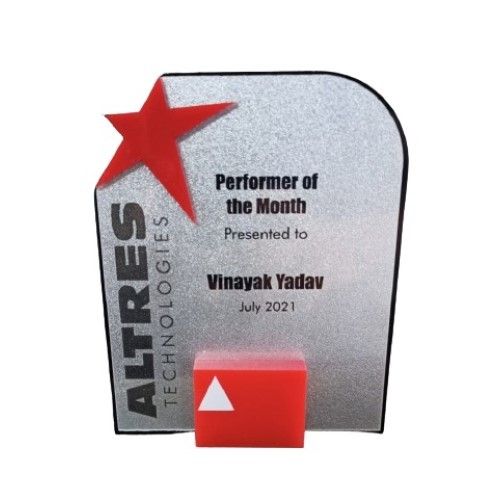 Performer Of The Month Award Dimension(l*w*h): 7 Inch (In)