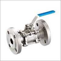 Three Piece Ball Valve - Cast Carbon Steel, Size 15-100 Mm, Black | Pressure Line Usage, Medium Pressure, Flanged Connection, 150 Class Rating