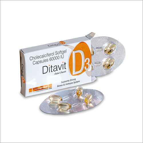 Ditavit D3 60000iu Cholecalciferol Softgel Capsules