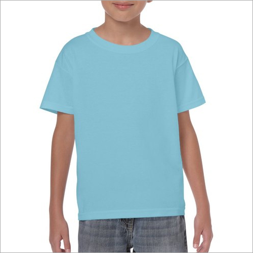 Kids Plain Round Neck Sublimation T-Shirt