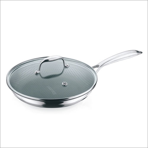 Kencook 3Pfpns24 Series 3 Ply Fry Pan With Glass Lid Interior Coating: Polished