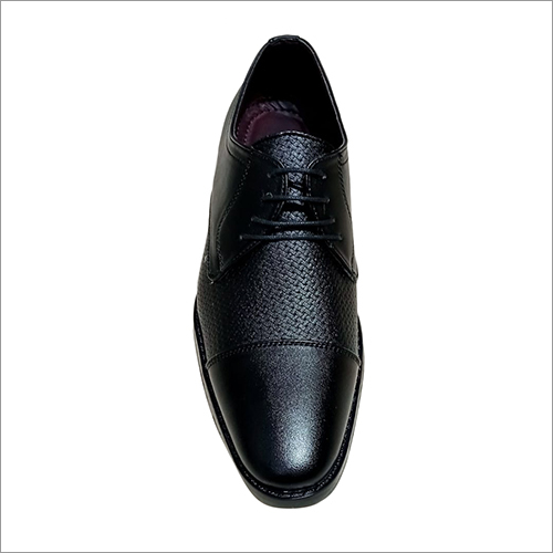 Mens TPR Semi Casual Black Party Wear Shoes