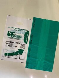 Compostable Garbage Bag - 100% Eco-friendly Starch Material, Customizable Size , Soft Texture With Flexo Printing For Food Safety Use