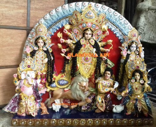Small Fiberglass Durga Idol