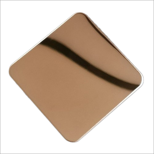 Rose Gold Mirror Stainless Steel Sheet By BHAGIRATH STEEL AND ALLOYS