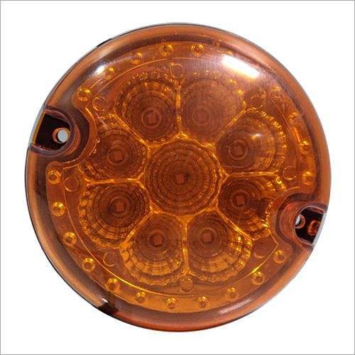 E Rickshaw Direction Round Light  9 LED Amber