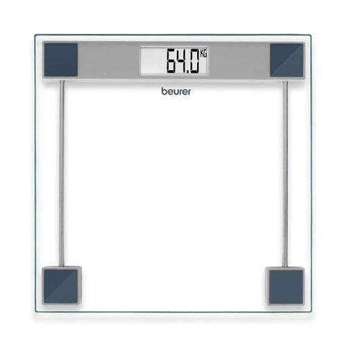 Weighing Scale Beurer  Gs-11 Lcd Digital Glass Scale, Color Code: Transparent White
