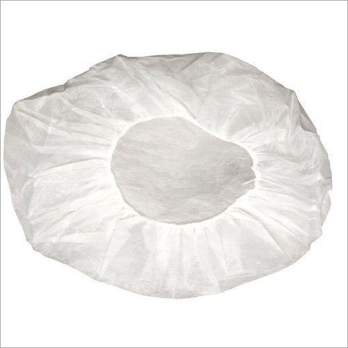 White Disposable Bouffant Cap