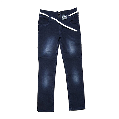 Washable Girls Plain Blue Jeans
