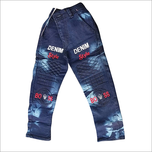 Washable Kids Designer Printed Jeans