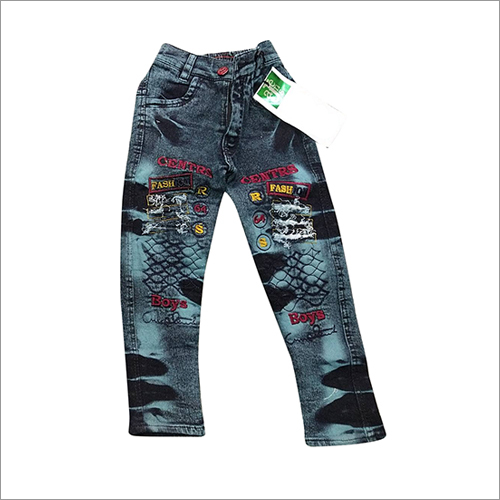 Kids Printed Jeans