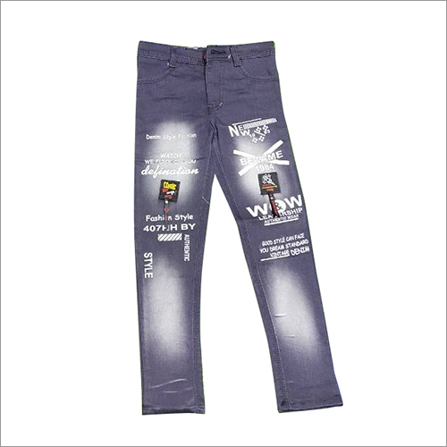 Kids Printed Jeans