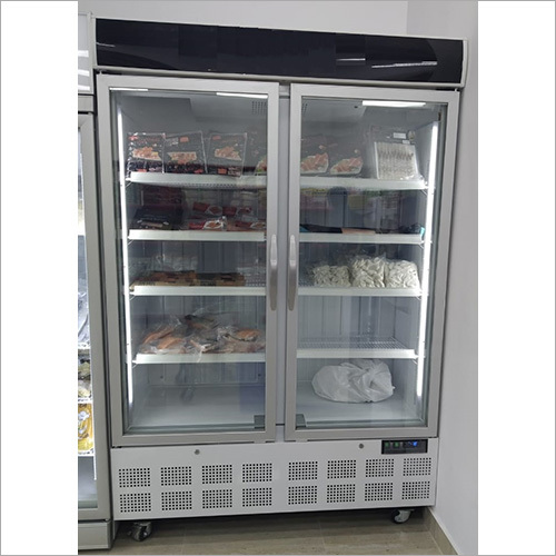 2 Door Display Vertical Freezer