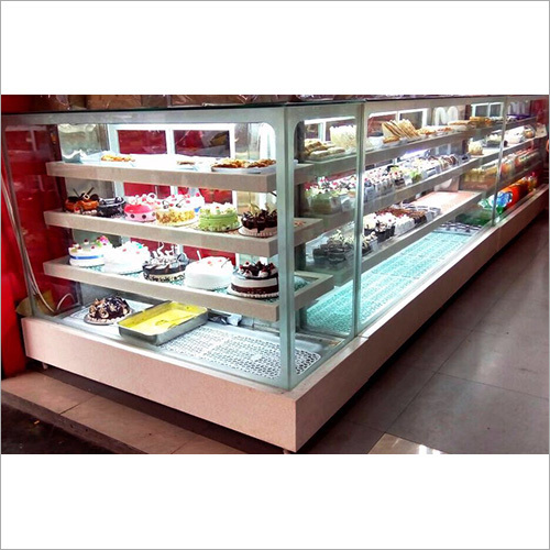Transparent Cake Pastry Display Counter