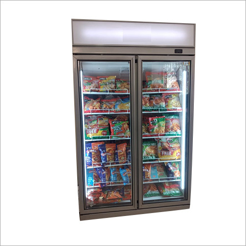 2 Door Display Vertical Freezer
