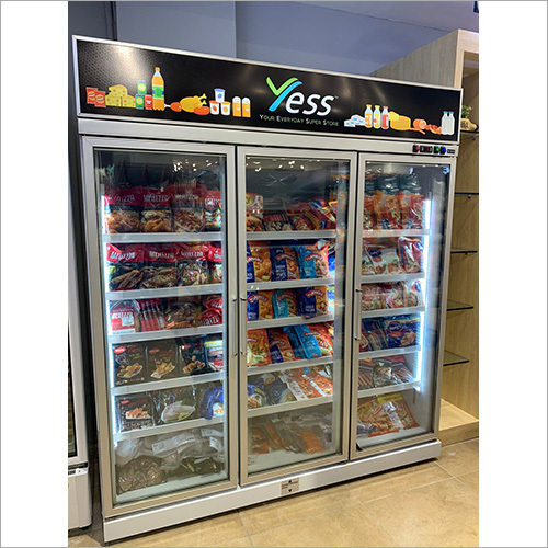 3 Door Display Vertical Freezer