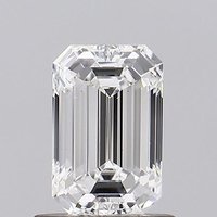 1.00 Carat SI1 Clarity EMERALD Lab Grown Diamond