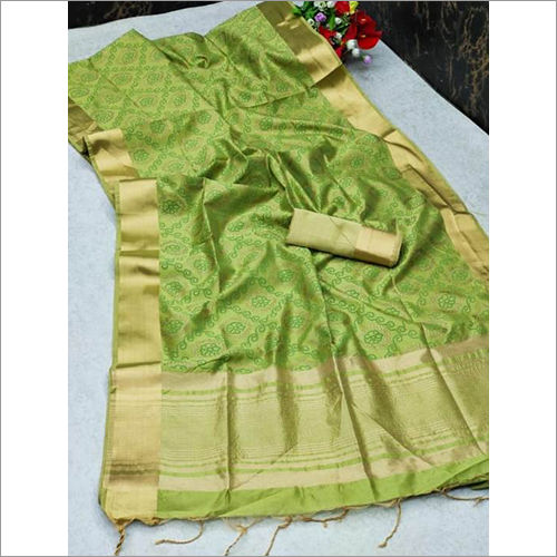 Green Assam Traditional Silk Sarees