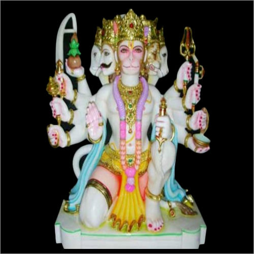 Marble Panchmukhi Hanuman Statue