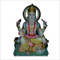 Eco-friendly Marble Brahma Statue
