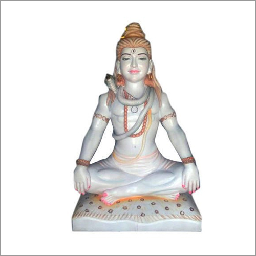 White Marble Shiv Statue