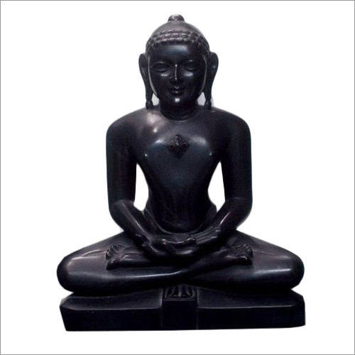 Black Marble Buddha Statue