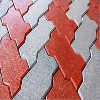 Red Zig Zag Interlocking Bricks