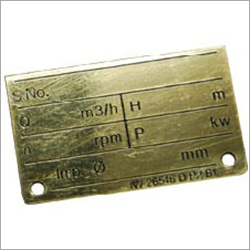 Engrave Brass Name Plate