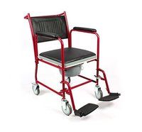 Commode Wheelchair Arrex Edda-51 Castor Type: Solid Castor With Brakes